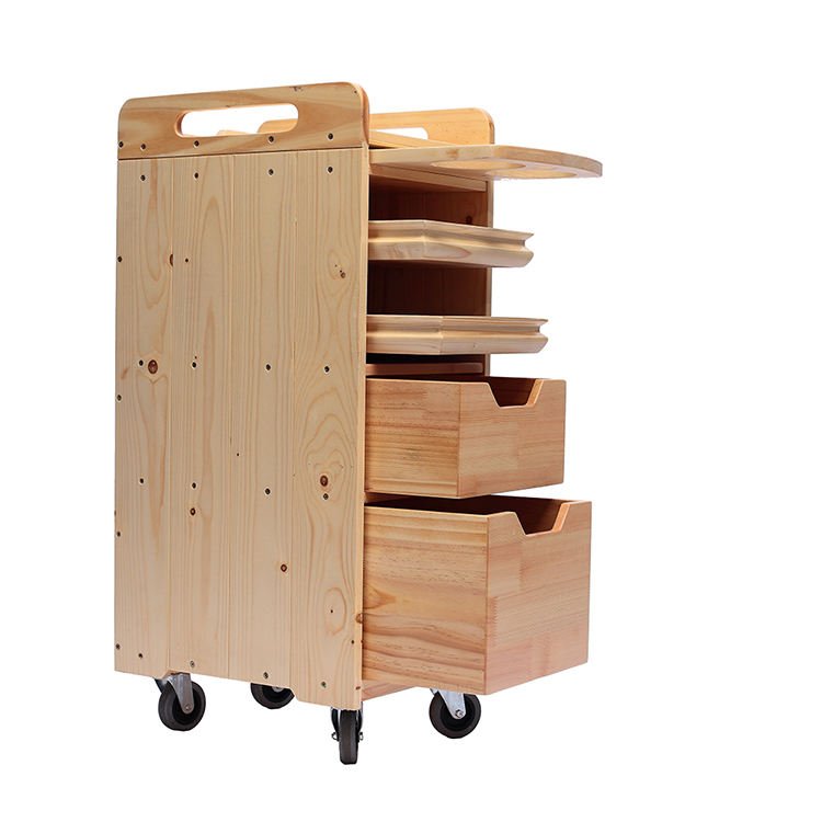 Wooden Hair Trolley Salon