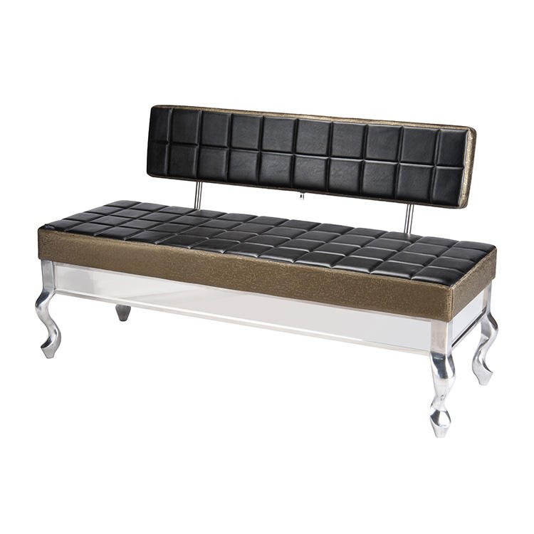Black Waiting Chair with Backrest