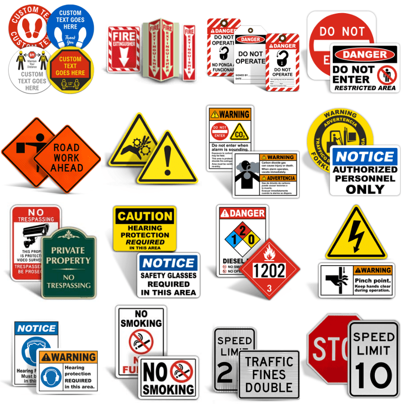 Reflective Aluminium Road Safety Signs