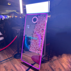 Interactive Digital Mirror Photo Booth with Touchscreen Display