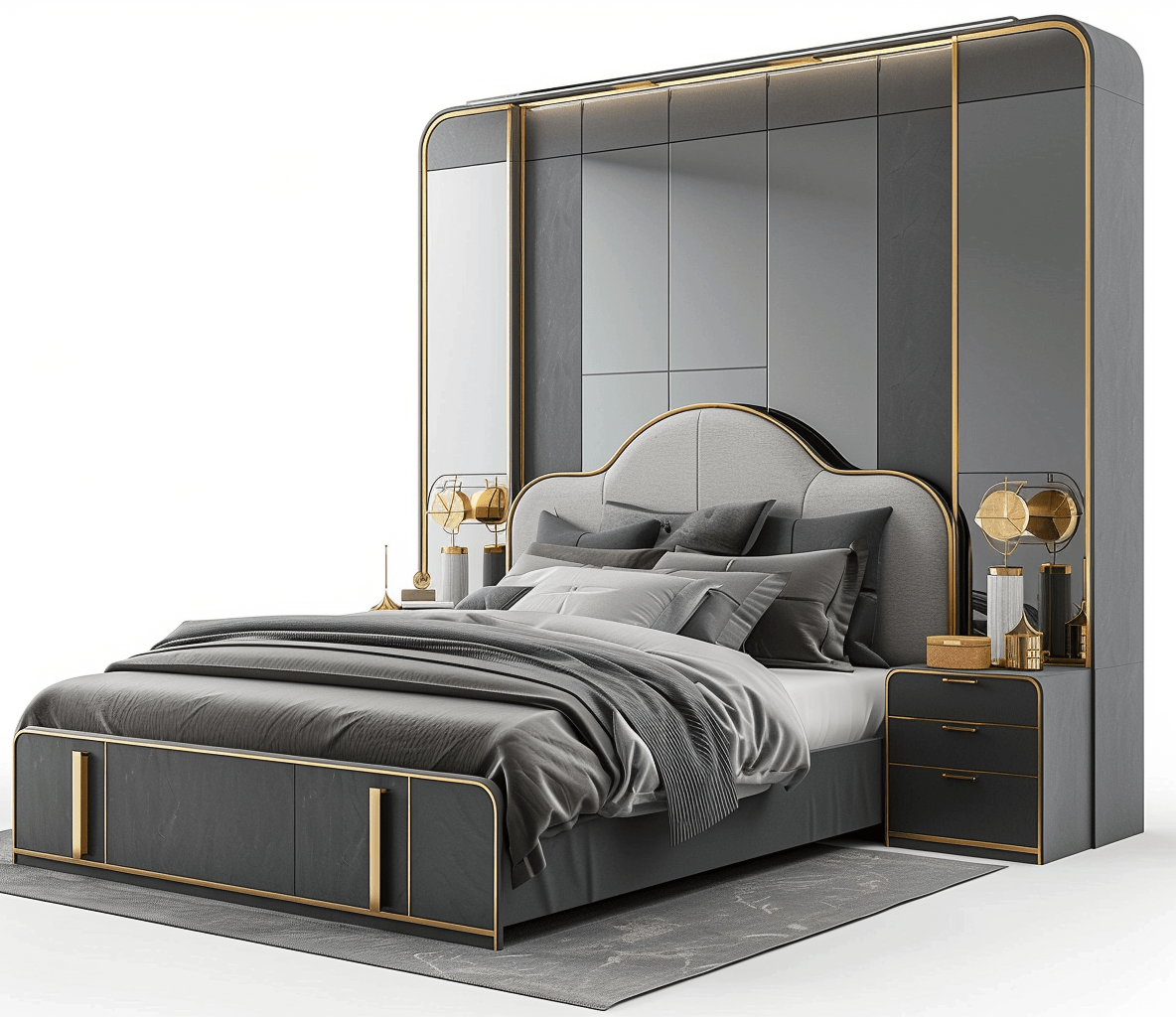 Modern Bedroom Set Full Luxurious King Furniture
