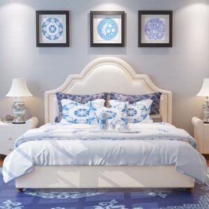 Modern Wood Bed Girls Boys King Size Solid Designed Kids