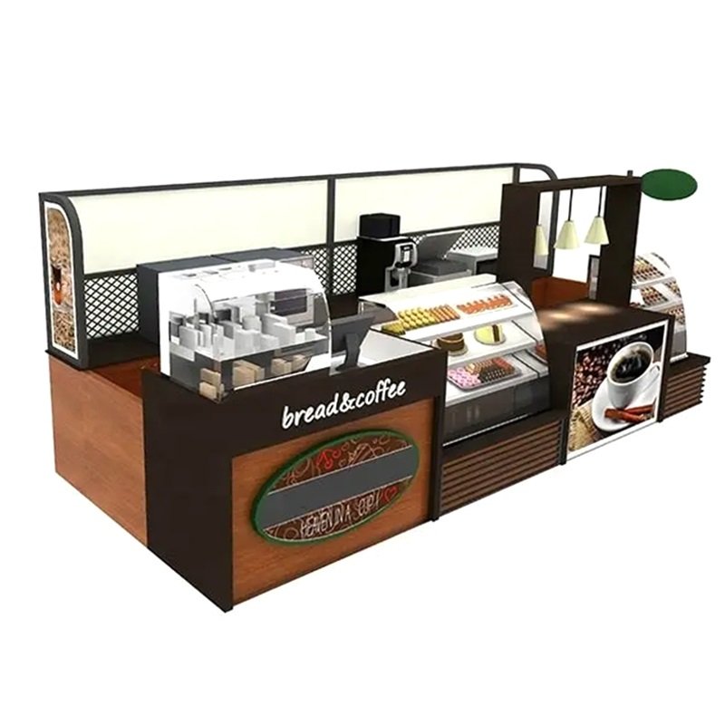 Custom Restaurant & Bar Counter with Back Bar Display