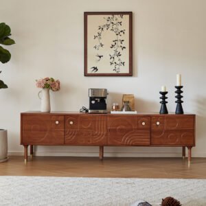 Wood Large-Capacity Living Room TV Stand