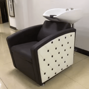 Semi-Reclining Ceramic Basin Shampoo Chair for Hair Salons