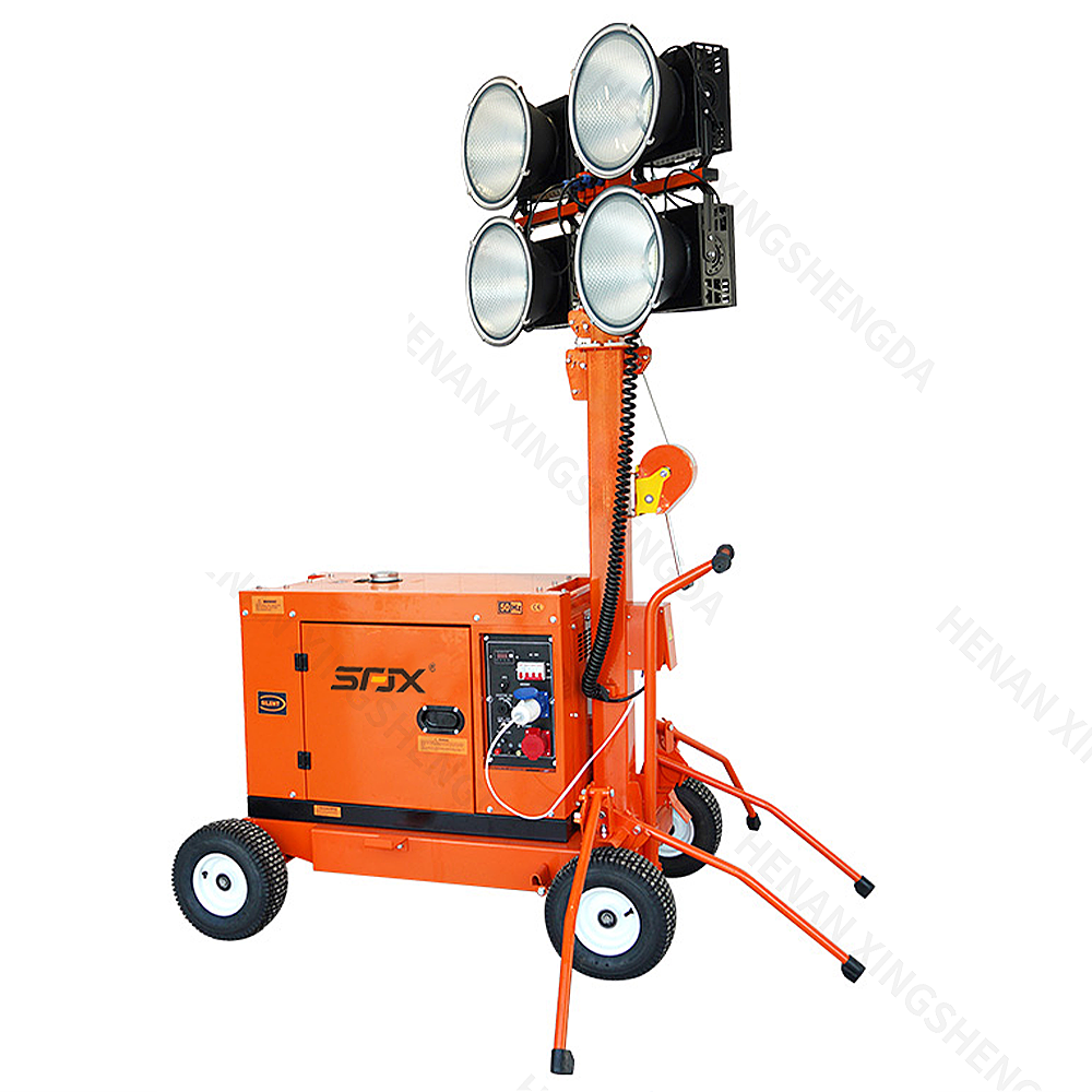 Portable Lighting Towers Trailer Mounted Mobile Light Tower Led