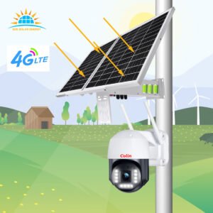 24/7 Solar Security Camera Kit with 60W Panel and 30Ah Battery