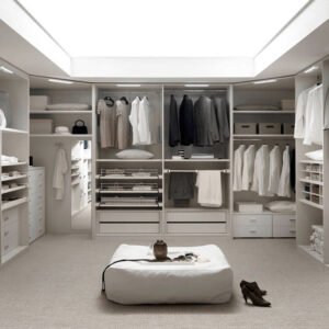 Sliding Wood Wardrobe Walk-In Closet