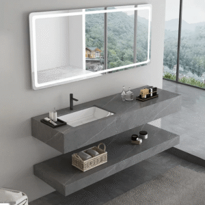 Smart Bathroom Mirror Cabinet And Basin