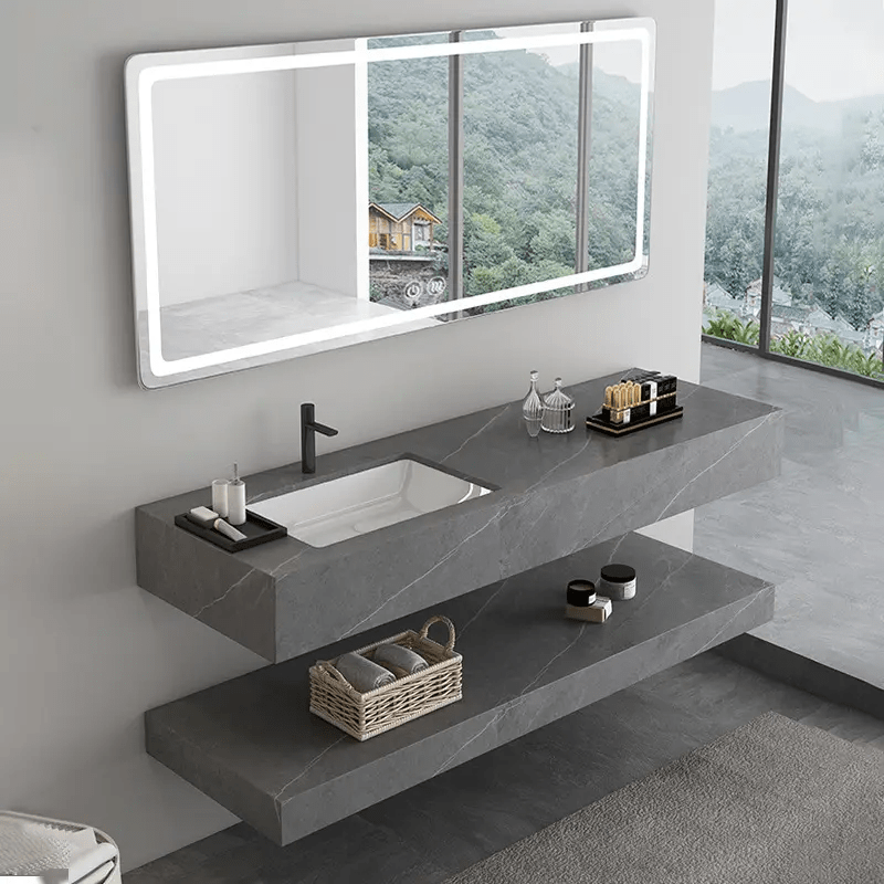 Smart Bathroom Mirror Cabinet And Basin