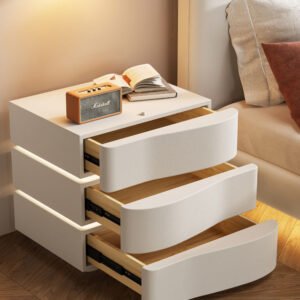 Modern Smart Wood Hotel Bedroom Living Table Furniture Bedside