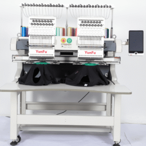 Dual-Head 12/15-Needle Commercial Embroidery Machine