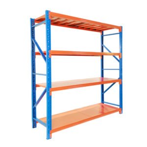4-Layer Metal Storage Shelf – Heavy-Duty Factory Rack