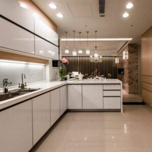 Luxury White Kitchen Cabinet Set