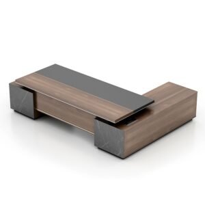 Modern Executive Convert-Extend Computer Desk